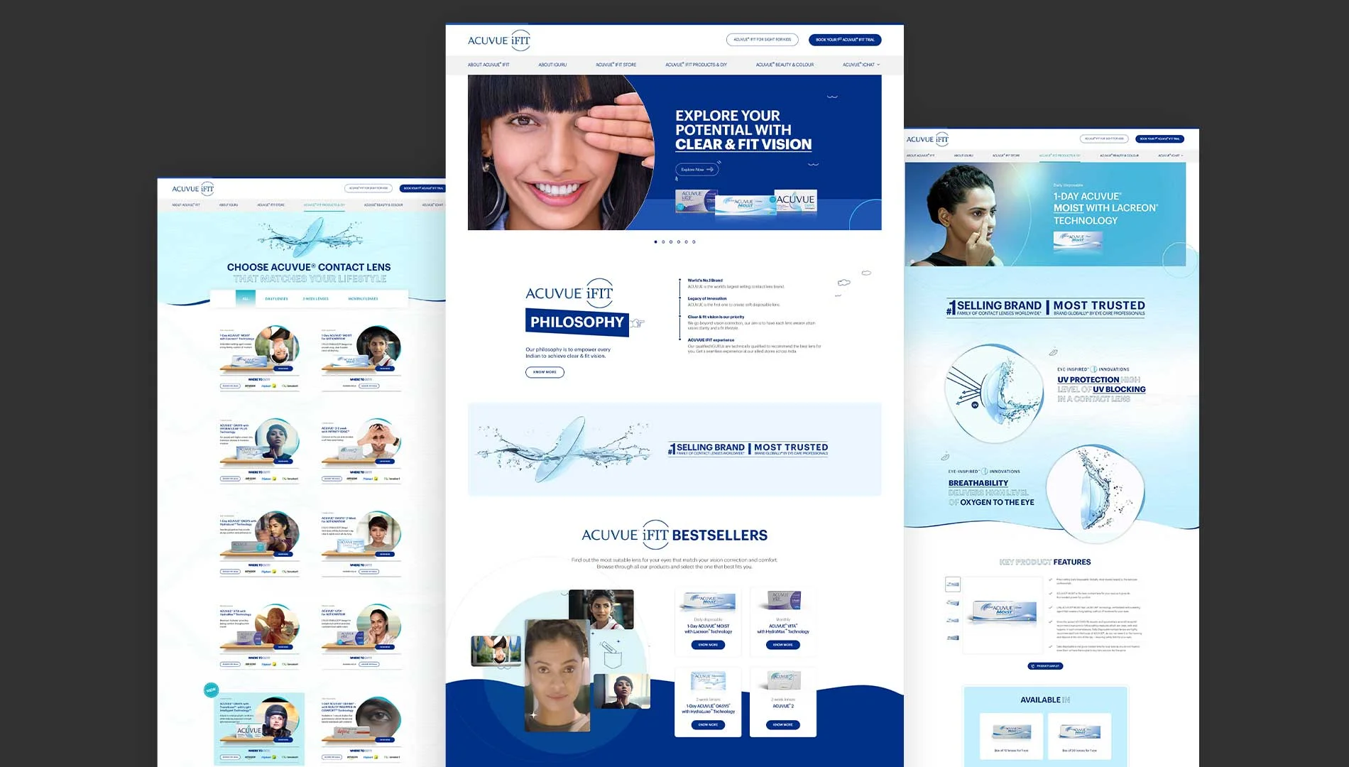 Dental clinic website design by Boch & Fernsh, a digital agency, highlighting user-friendly navigation and appealing visuals