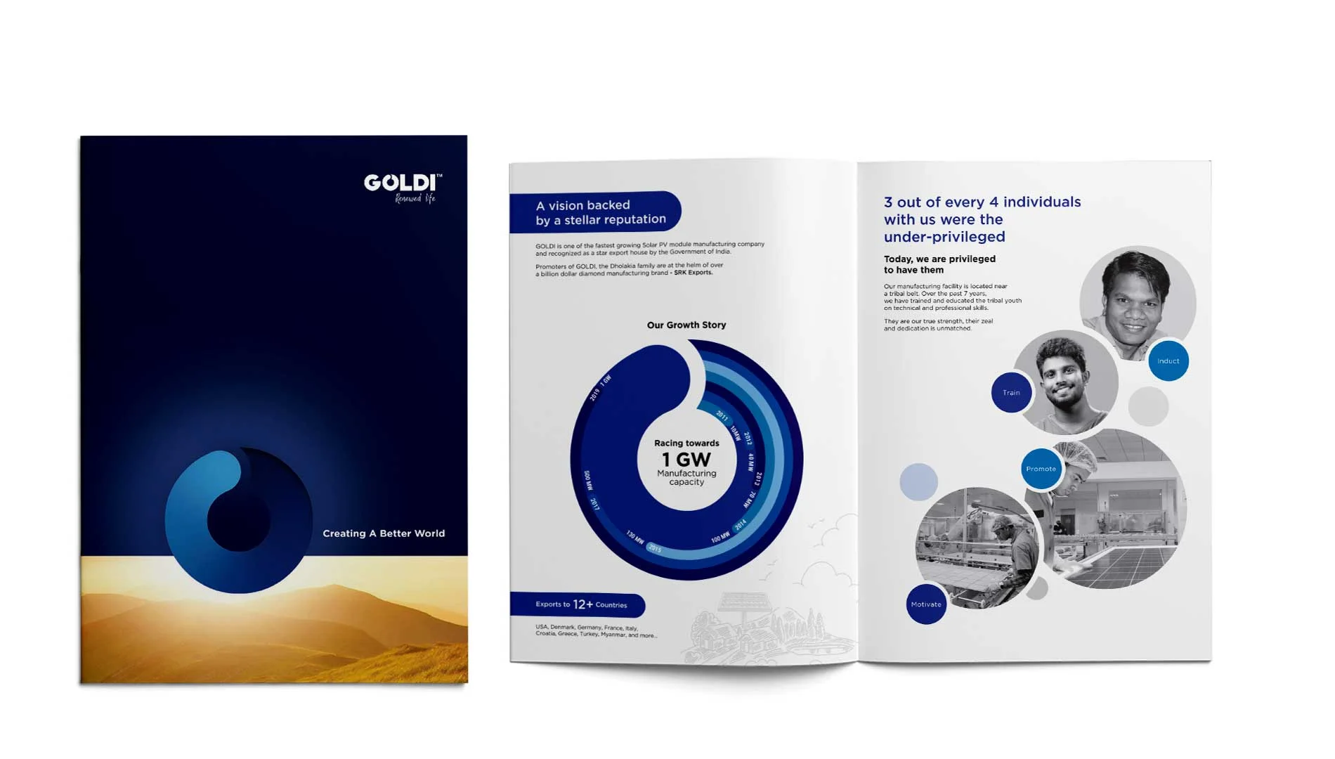 Goldi Brochure Design Goldi Brochure Design