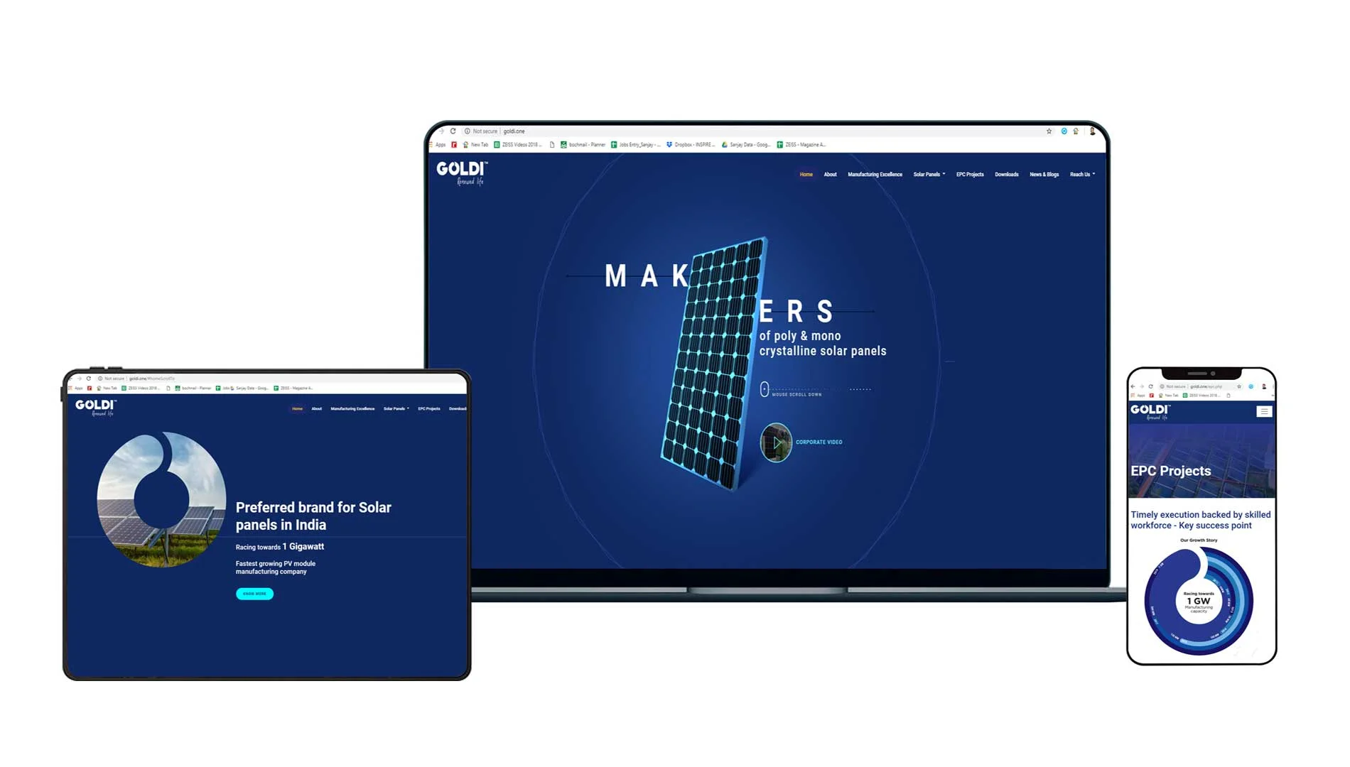 Website design and content for goldi Website design and content for goldi