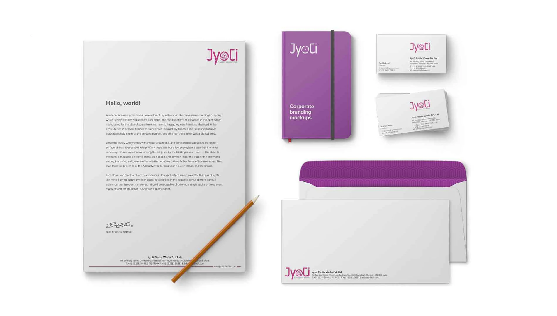 Jyoti plastic stationery design mockup Jyoti plastic stationery design mockup