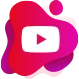 YouTube logo with a pink and red swirl, representing Boch & Fernsh advertising agency's vibrant branding