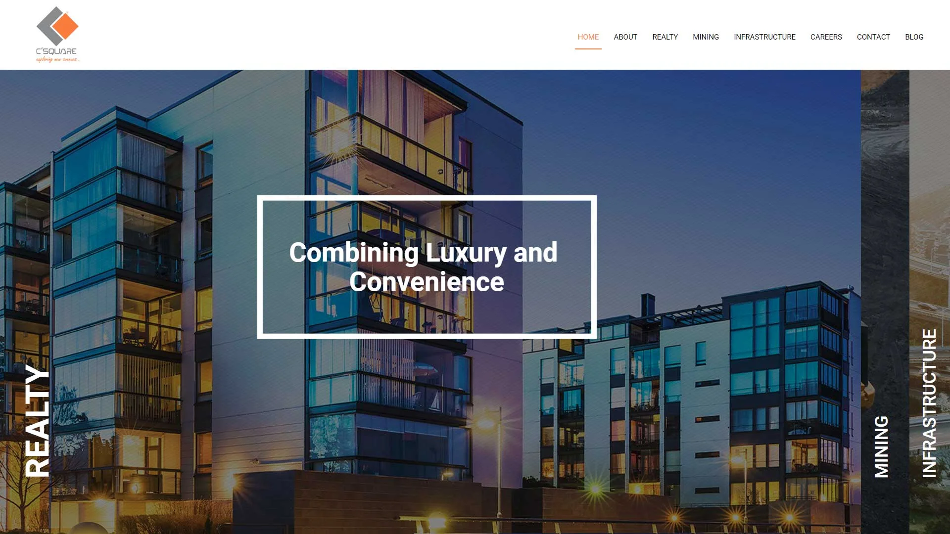 Boch & Fernsh's CSquare Group design, a sleek and contemporary visual concept for a corporate and business-oriented brand