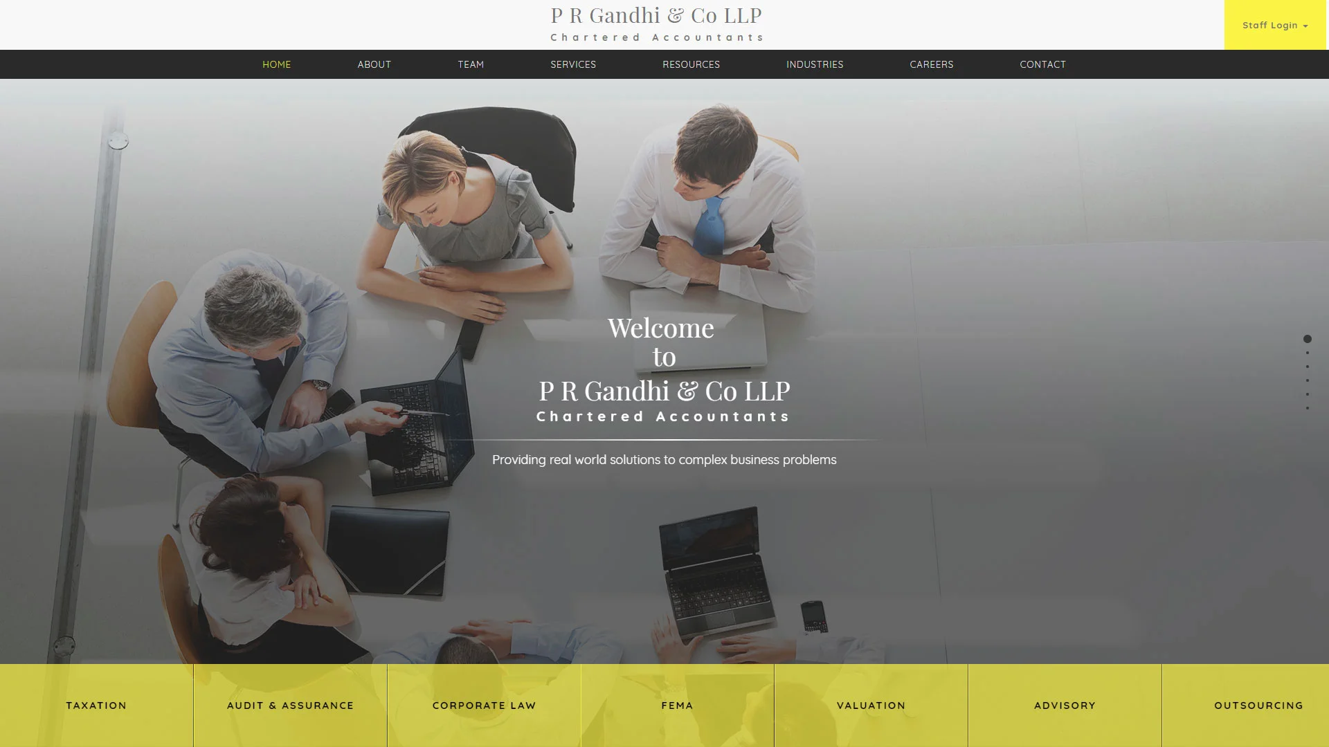 Financial services website by Boch & Fernsh for P R Gandhi, designed with trust and clarity.