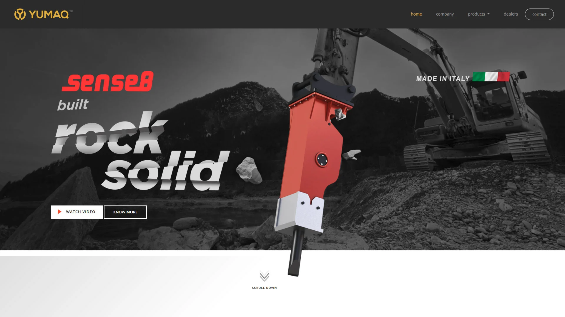 YUMAQ’s advanced tech persona reflected in their modern web presence by Boch & Fernsh.